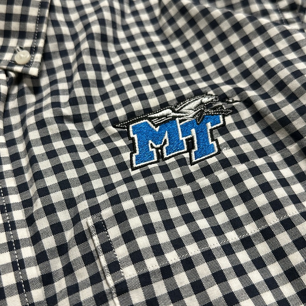 Men’s Button Down MTSU Shirt, Size L